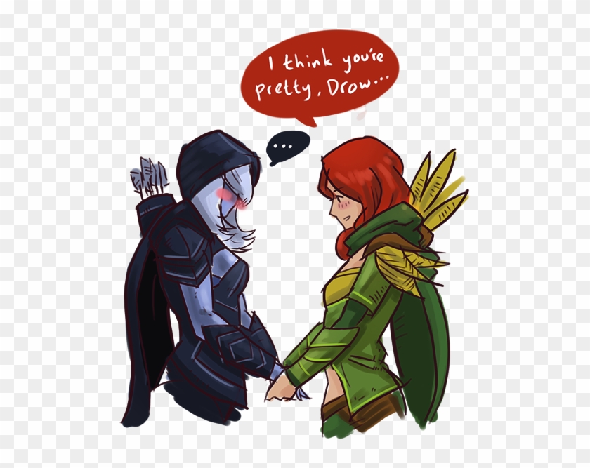 Ranger] - Windranger Drow Ranger Kiss Clipart