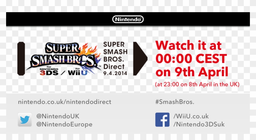 Nintendo Of Europe On Twitter - Super Smash Bros. For Nintendo 3ds And Wii U Clipart #720503