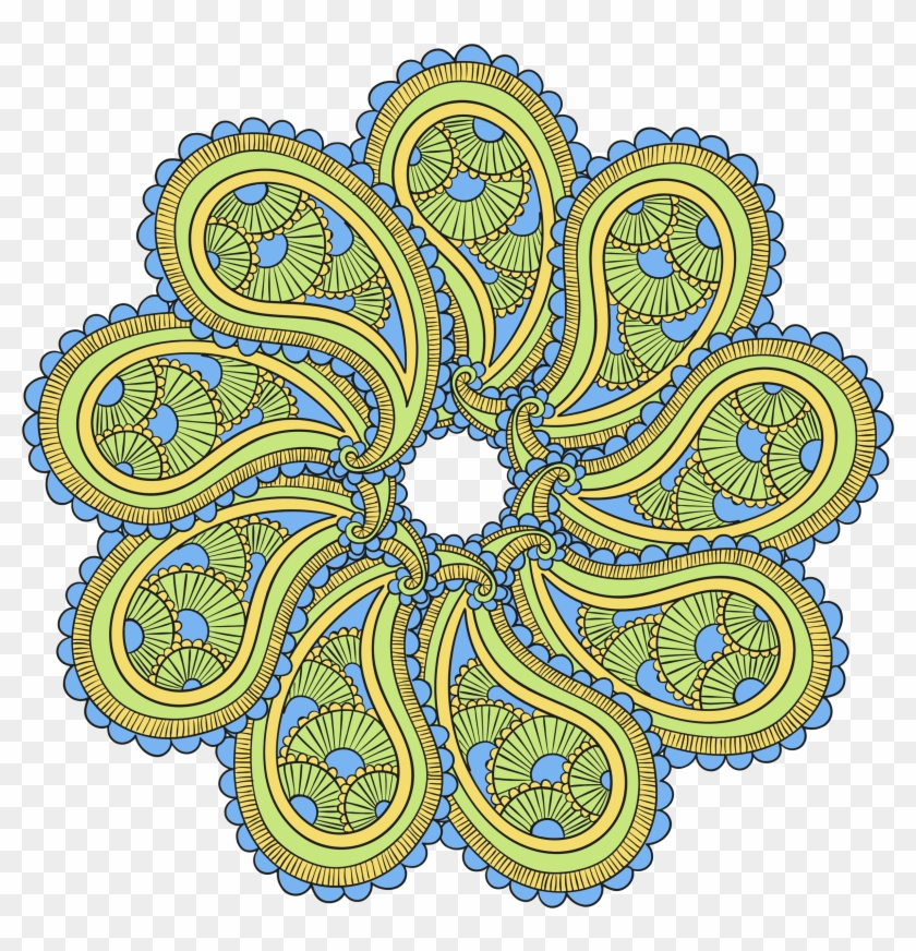 Big Image - Paisley Mandala Clipart #720596