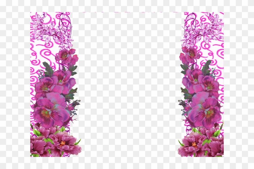 Fundo Flores Cor De Rosa - Flores Com Fundo Png Clipart #720647