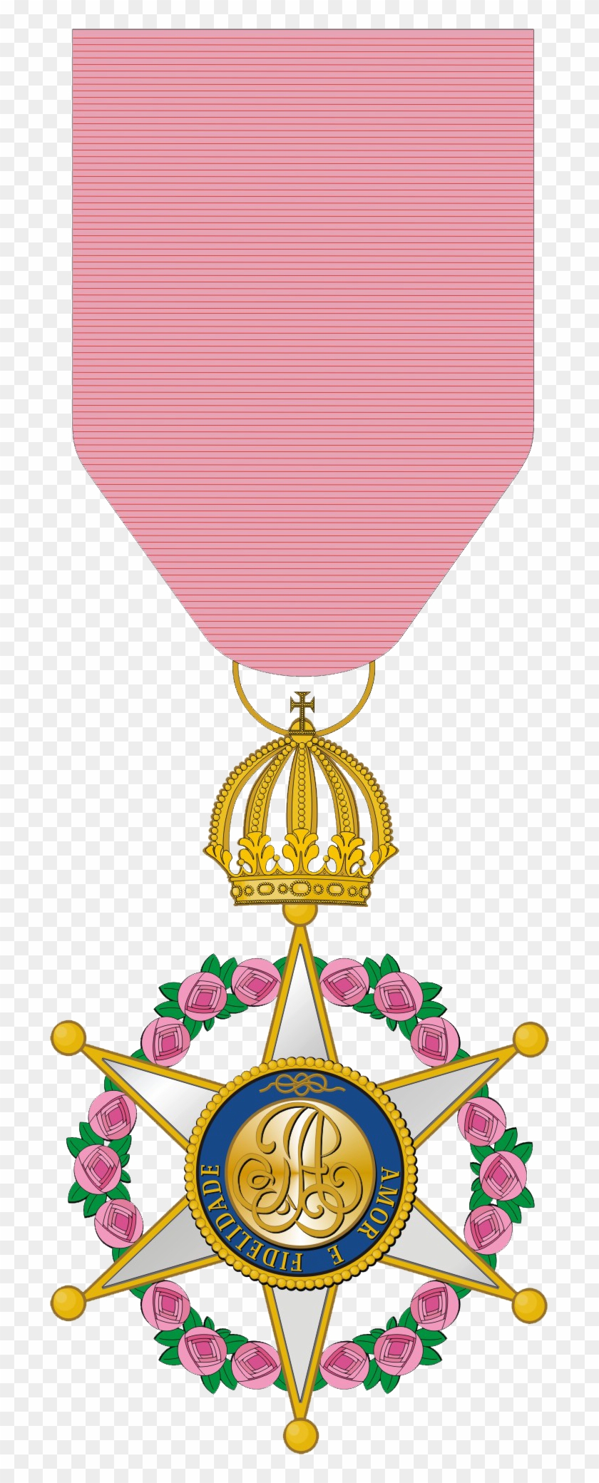 Medalha Oficial Ordem Da Rosa - Ordem Da Rosa Brasil Clipart