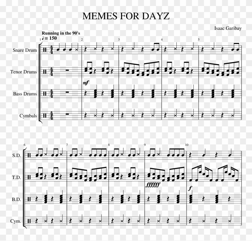 Hell March Sheet Music Clipart