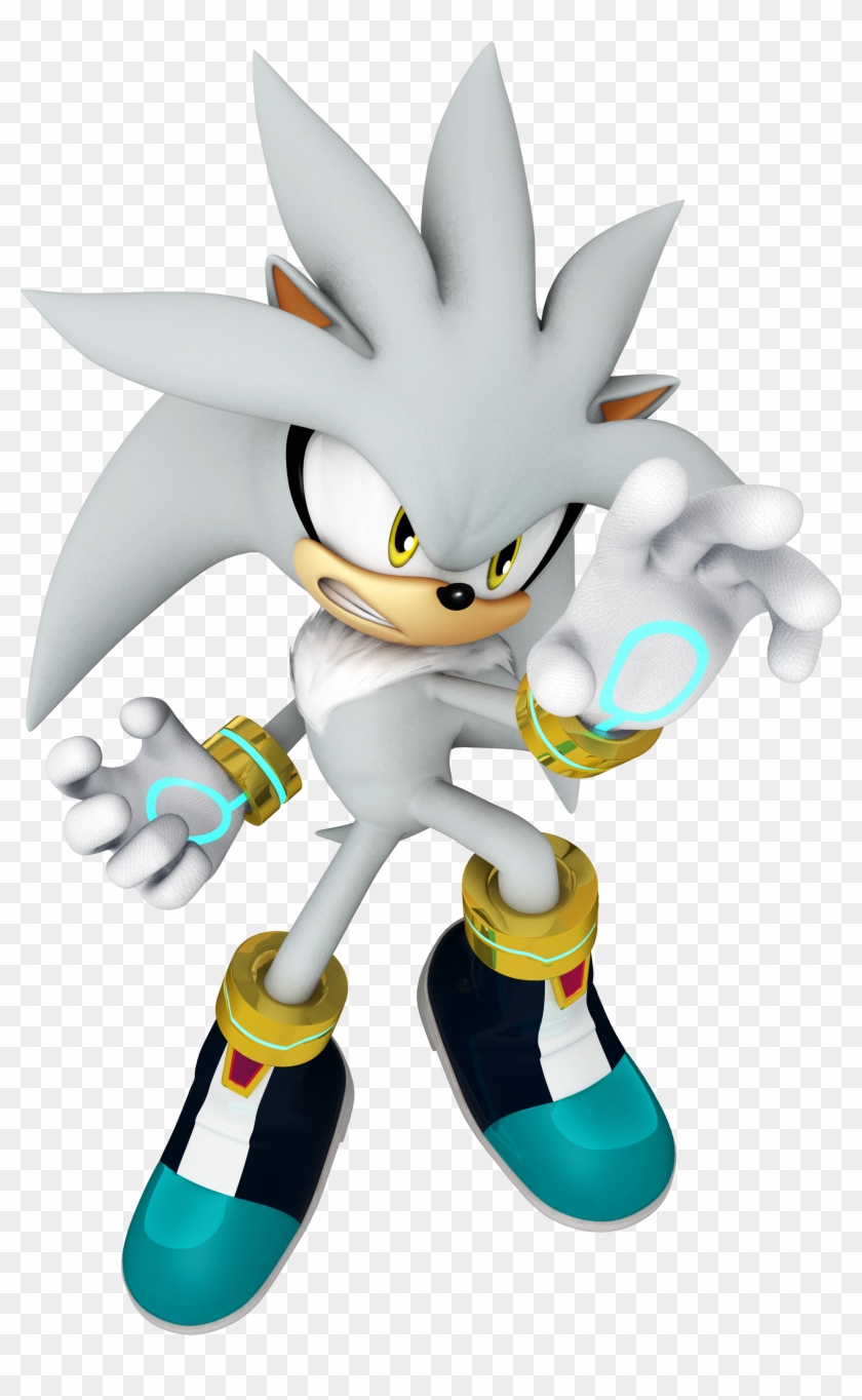 Which Was Released On 4/20, And Is Heavily Distorted - Silver The Hedgehog Merch Clipart #721078
