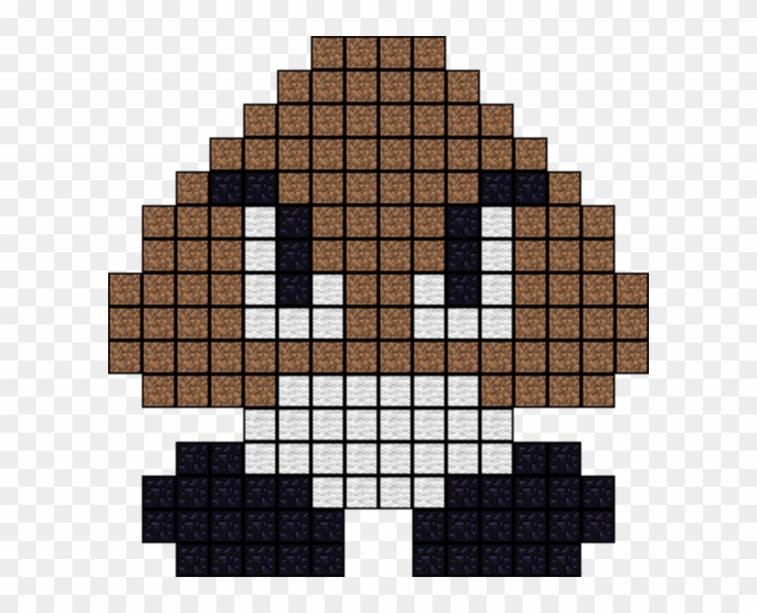 Minecraft Pixel Art Goomba Clipart