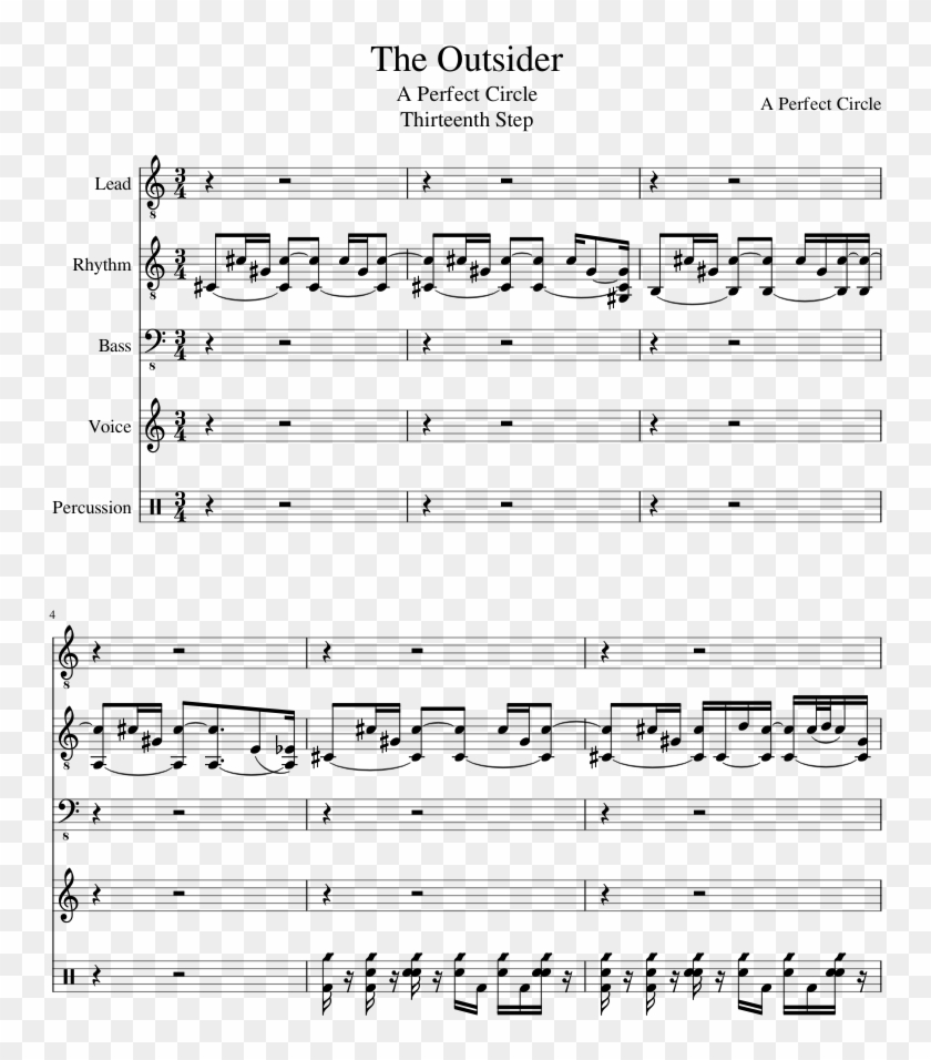 The Outsider Slide, Image - Moro Lasso Al Mio Duolo Score Clipart