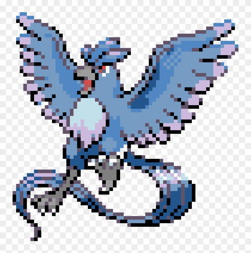 Articuno - Articuno Pixel Art Minecraft Clipart #722830