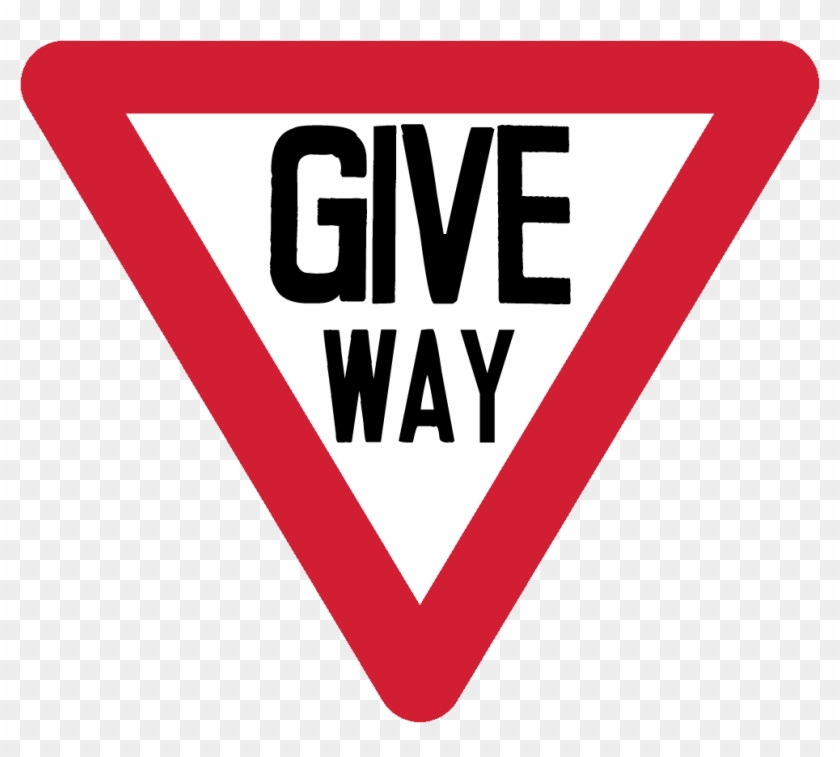 Giveway Sing - Give Way Sign Png Clipart #723360