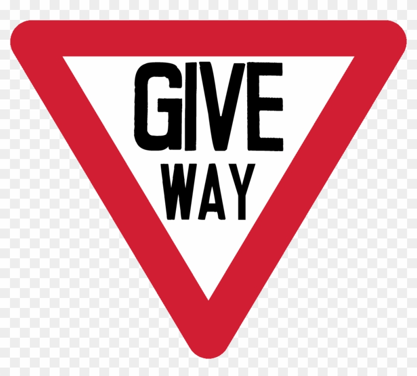 Giveway Sing - Give Way Sign Png Clipart