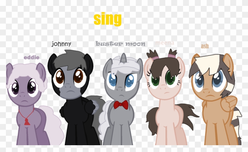 Sing Mlp Characters By Mixelfangirl100 - Sing Characters As Ponies Clipart #723716