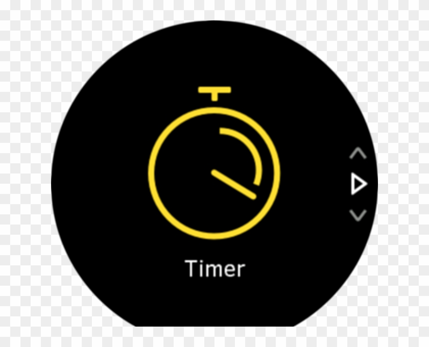 From The Watch Face, Open The Launcher And Scroll Up - Timer Button Transparent Clipart