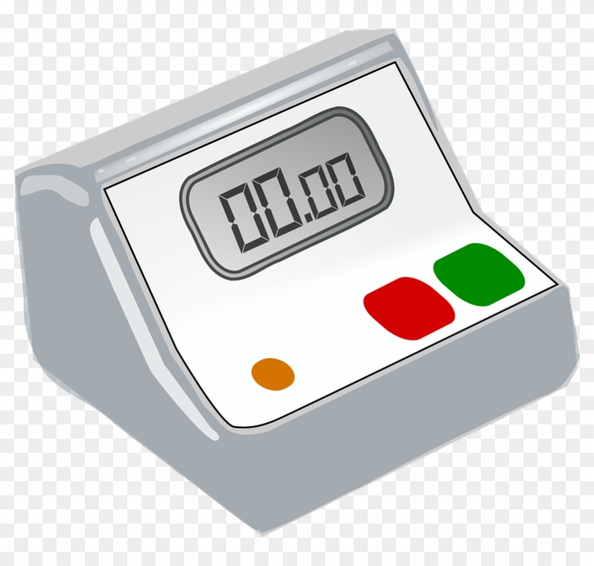 Clock Alarm Time Free Vector Graphic On - Digital Timer Clipart - Png Download