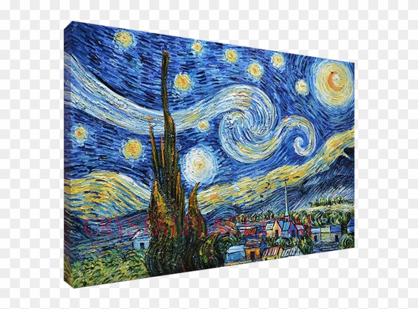Blue Starry Night By Vincent Van Gogh 1 - La Noche Estrellada Van Gogh Oleo Clipart