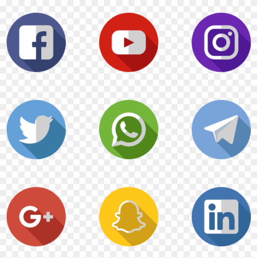 Free Png Download Social Media Apps Png Images Background - Social Media Logos Orange Clipart