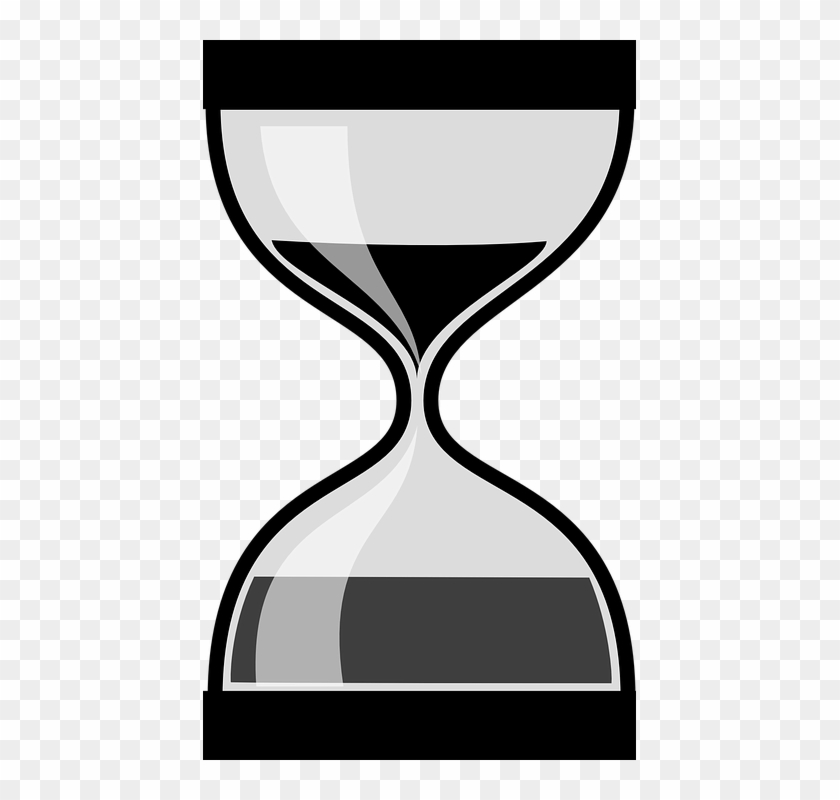 Hourglass Clipart Sand Timer - Timer Black And White - Png Download