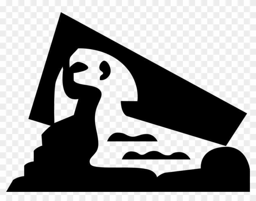 Vector Illustration Of Ancient Egyptian Great Sphinx Clipart