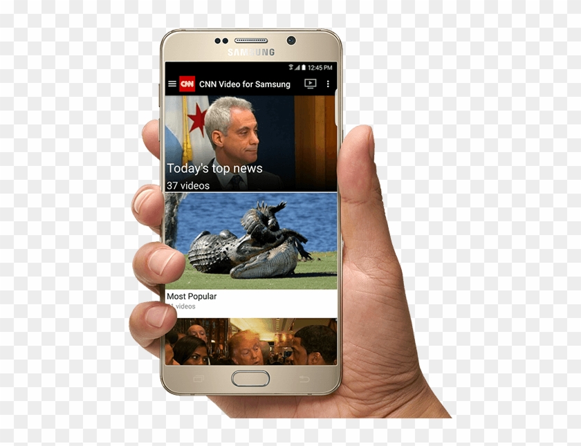 Cnn Live Stream With Cnn Lite App - Mobile Live News Clipart #726297