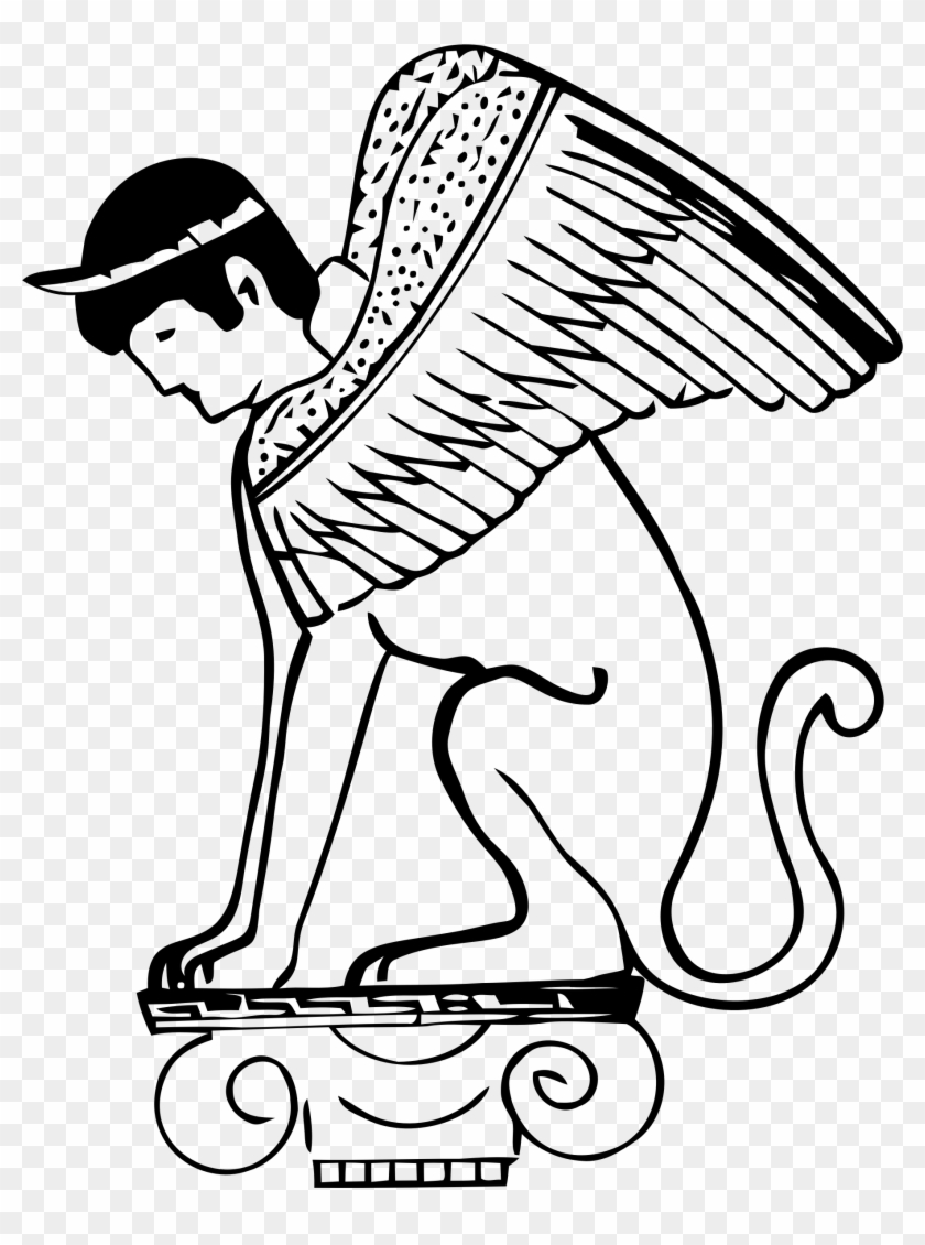 Big Image - Sphinx Greek Mythology Clipart - Png Download