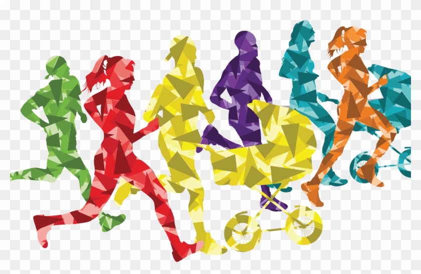 Go Run Hard - Fun Run Clipart Png Transparent Png