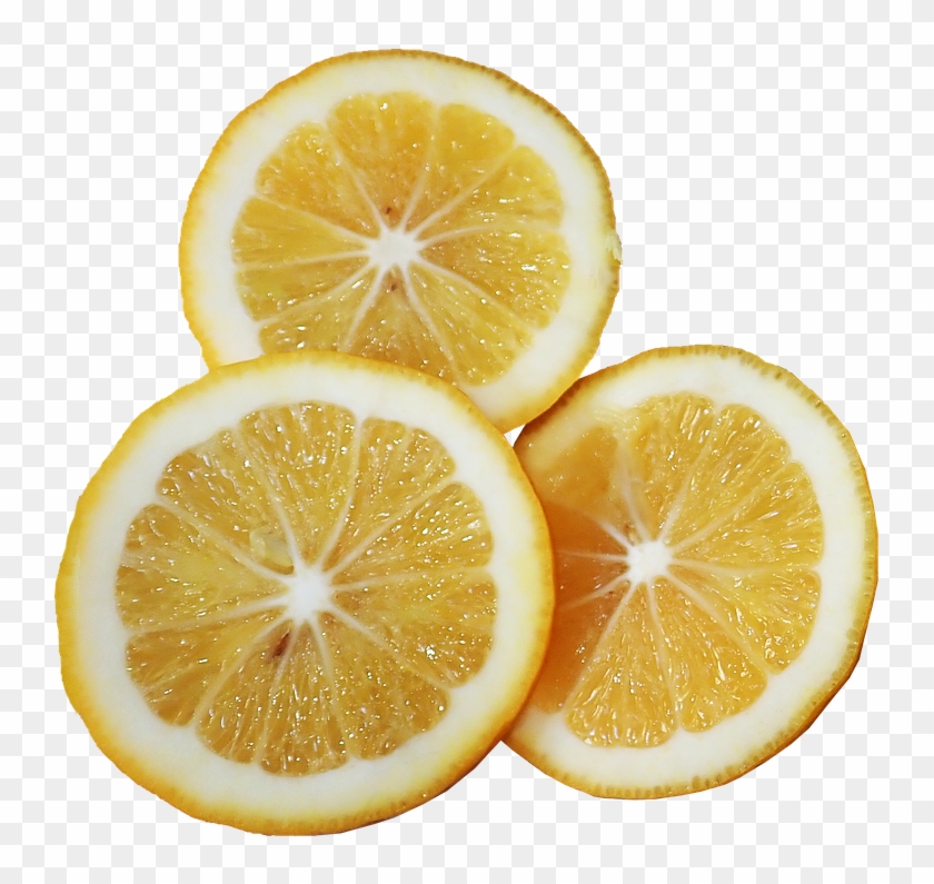 Fruit, Lemon, Slices, Citrus, Juicy, Vitamins - Lemon Slices Png Clipart #727122