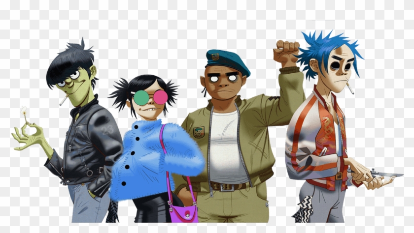 Vxeu28 - Gorillaz Png Clipart #727220