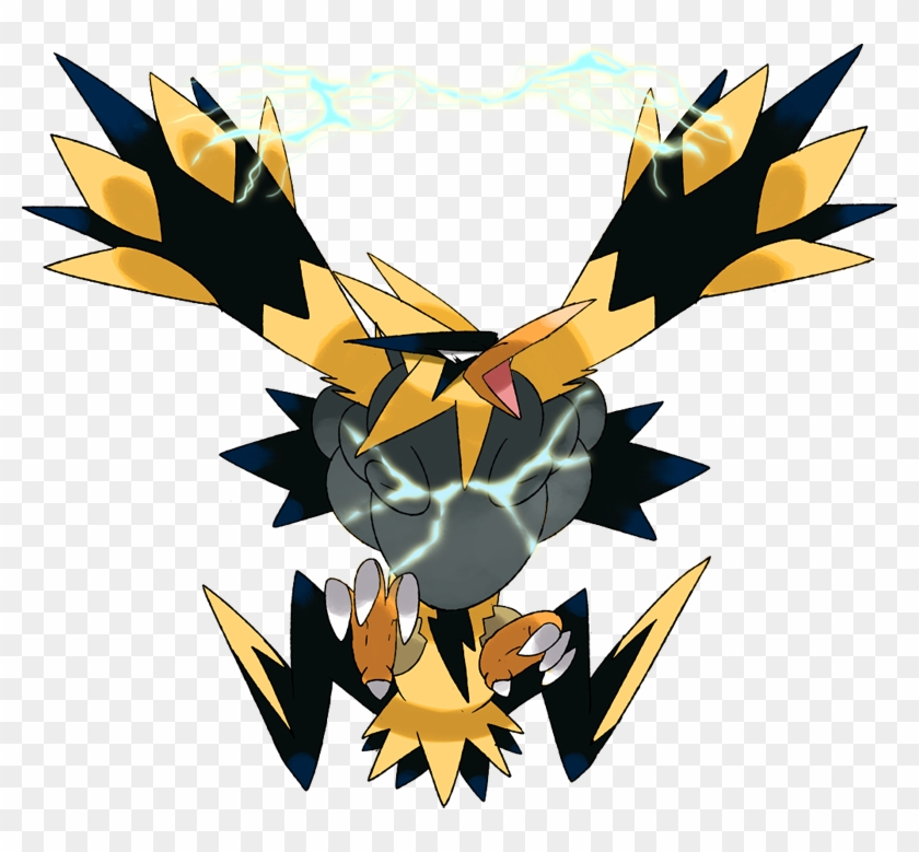 Pokemon Shiny Mega Zapdos Is A Fictional Character - Zapdos Mega Evolution Pokemon Clipart #727279