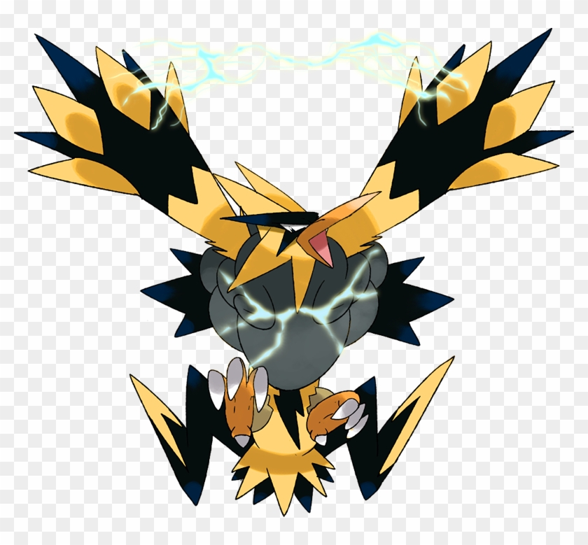 Pokemon Shiny Mega Zapdos Is A Fictional Character - Zapdos Mega Evolution Pokemon Clipart