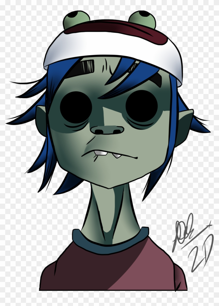 Gorillaz 2d Png - Gorillaz 2 D Character Clipart #727406