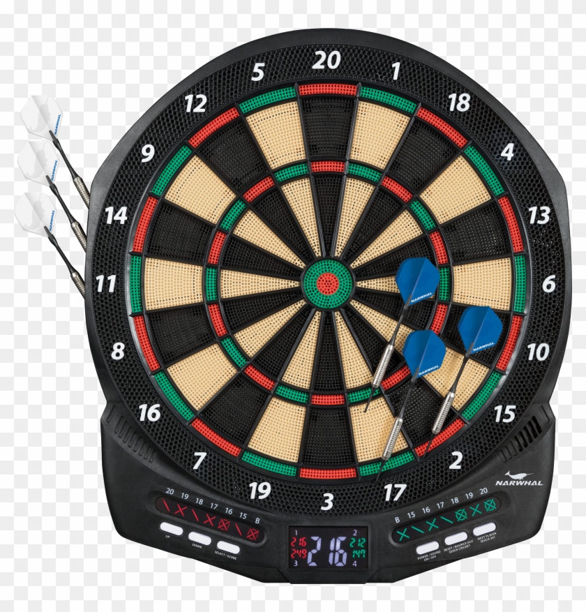 Narwhal Diablo Electronic Dartboard Set With Cricket - Narwhal Diablo Electronic Dartboard Clipart #727426