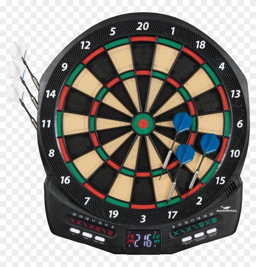 Narwhal Diablo Electronic Dartboard Set With Cricket - Narwhal Diablo Electronic Dartboard Clipart