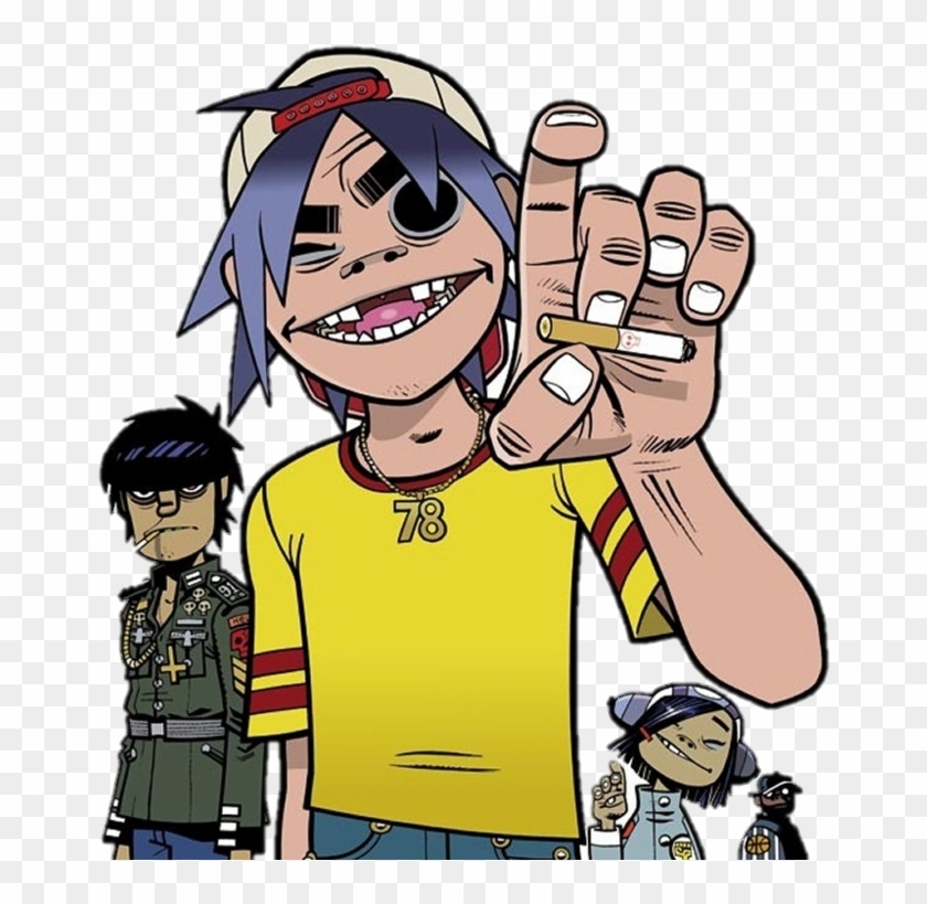 Gorillaz Art , Png Download Clipart #727628
