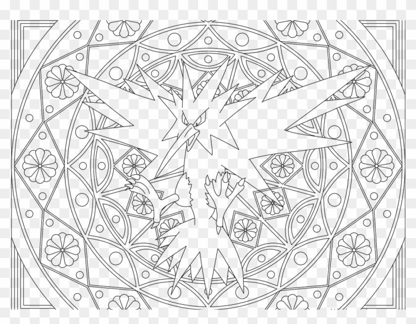 Zapdos Pokemon - Zapdos Printable Coloring Pages Clipart #728036