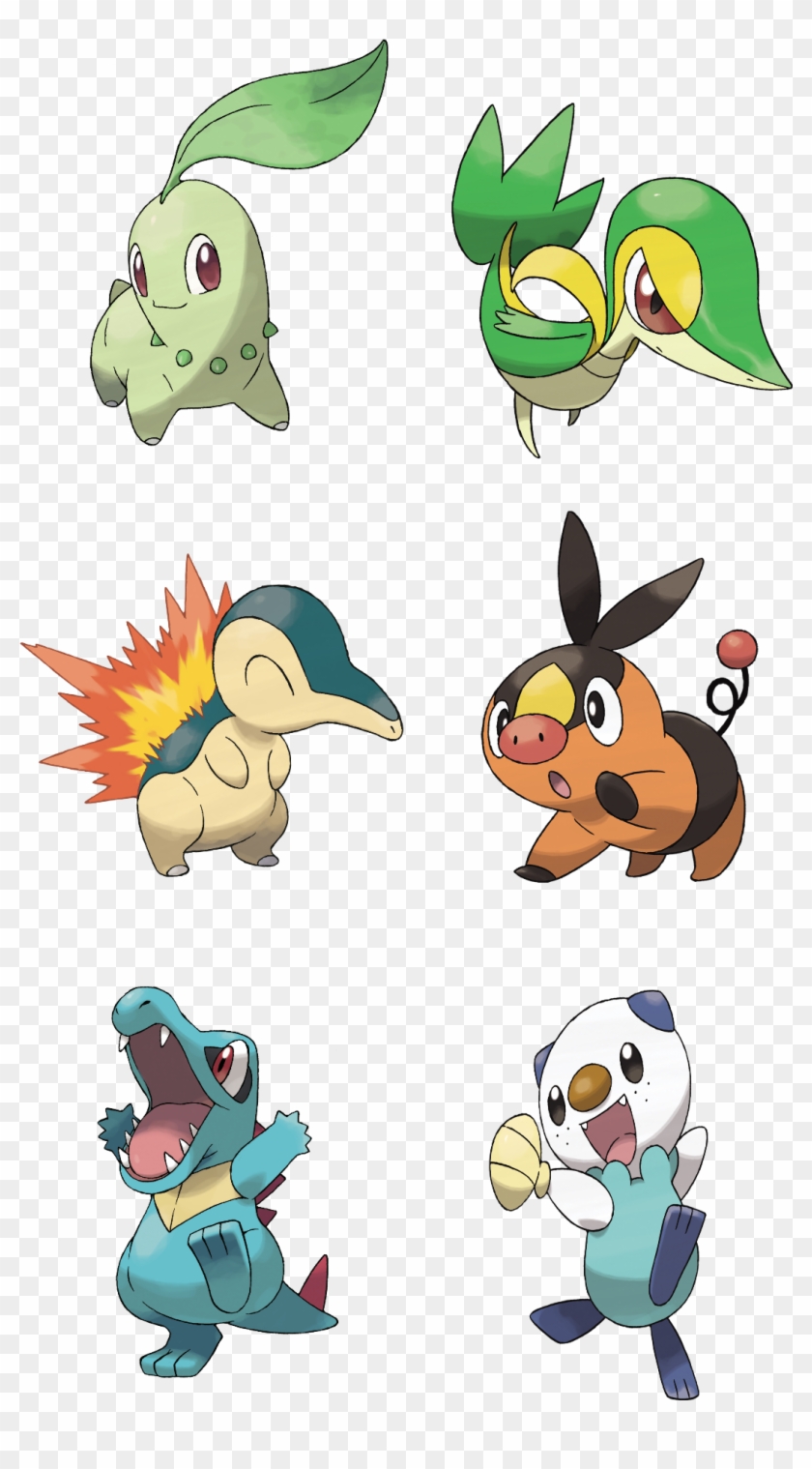 867kib, 1103x1943, Garbage Starters - Johto Starters Second Evolution Clipart