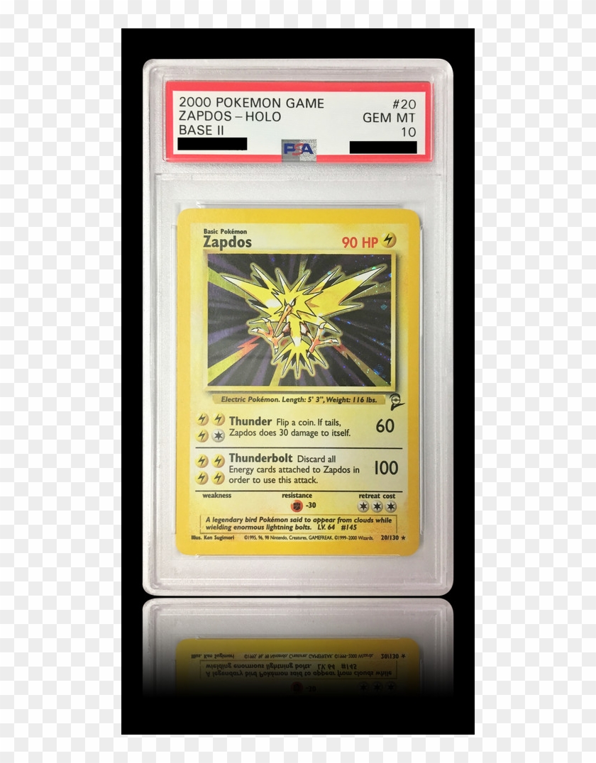 Psa 10 Zapdos 20/130 - Pokemon Cart Clipart #728093