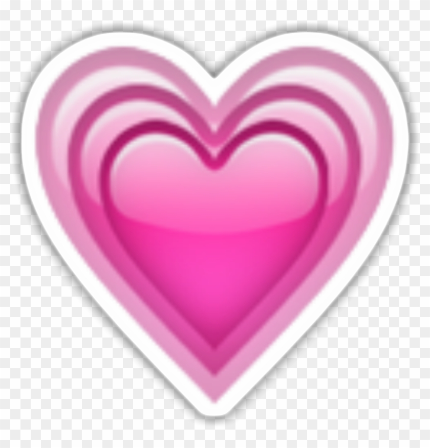 Pink Heart Emoji Transparent & Png Clipart Free Download