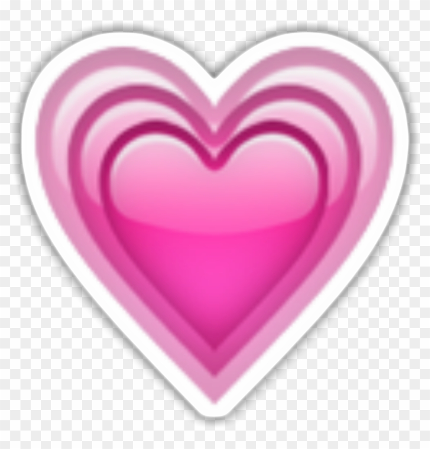 Pink Heart Emoji Transparent & Png Clipart Free Download #728289