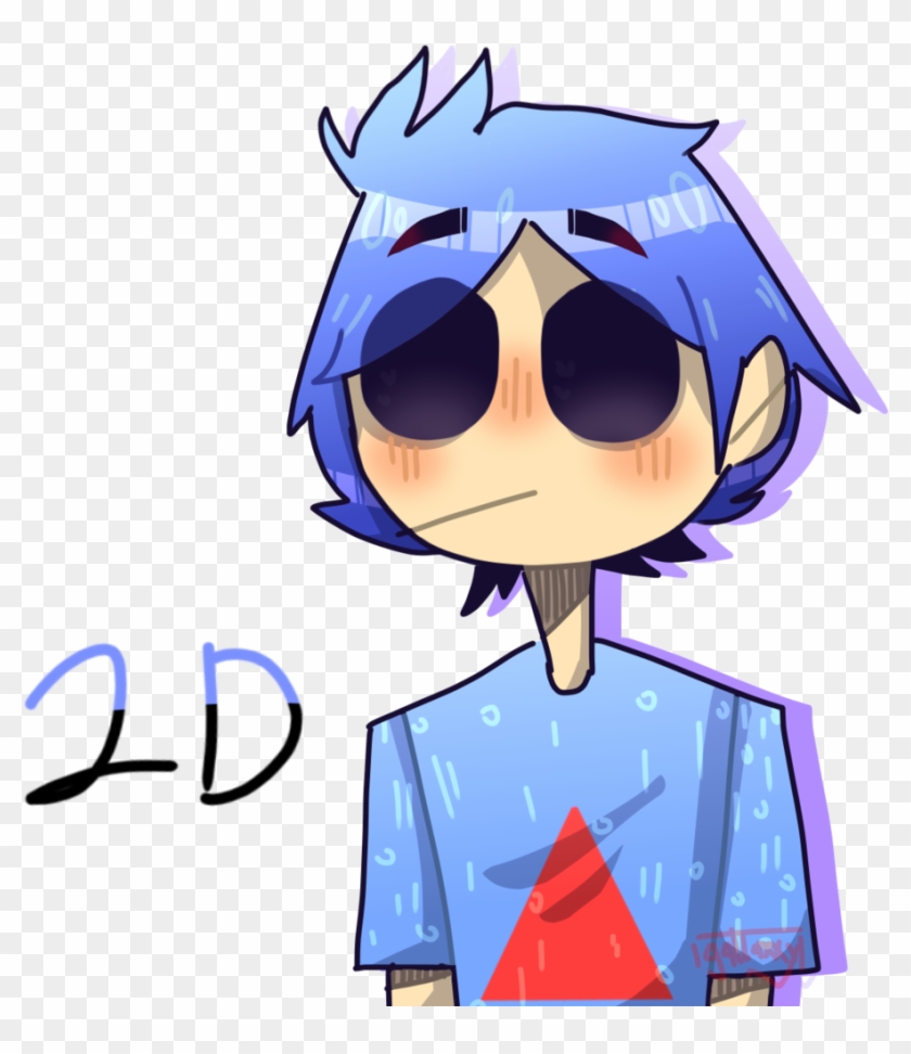 2d From Gorillaz - Gorillaz 2 D Kawaii Clipart #728424
