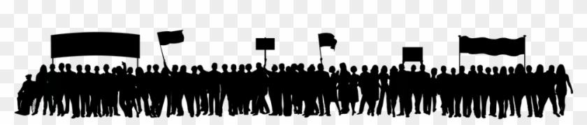 Nearly - Demonstration Crowd Png Clipart