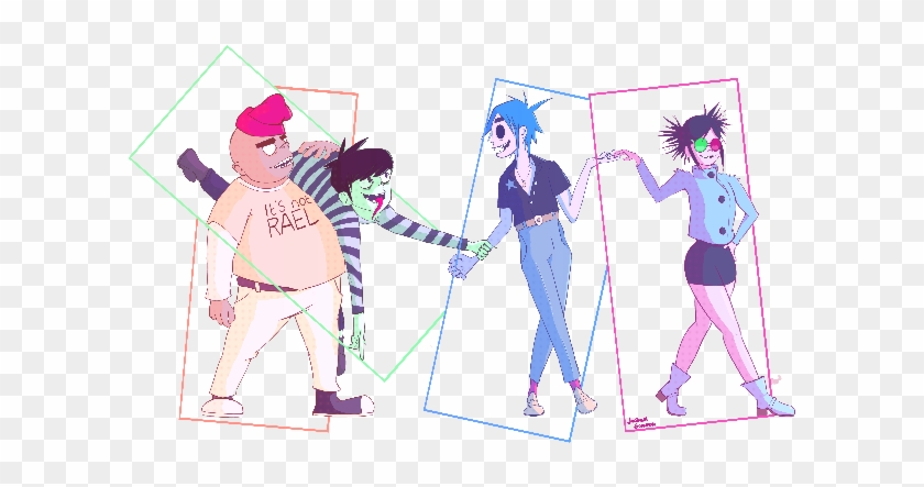 Gorillaz Frames - Illustration Clipart #728606