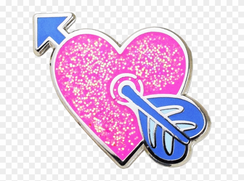 Heart With Arrow Emoji Pin Clipart