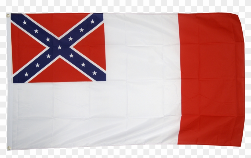 Usa 3rd Confederate Flag - Southern United States Flag Clipart