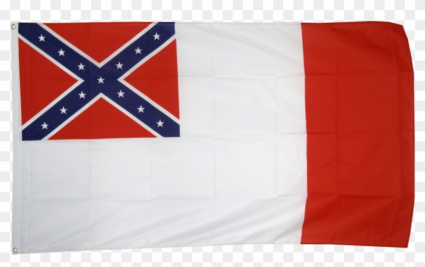 Usa 3rd Confederate Flag - Southern United States Flag Clipart #729056