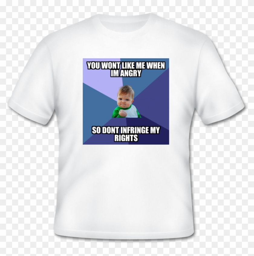 Want A Different Meme Shirt Click Here To View All - Success Kid Clipart