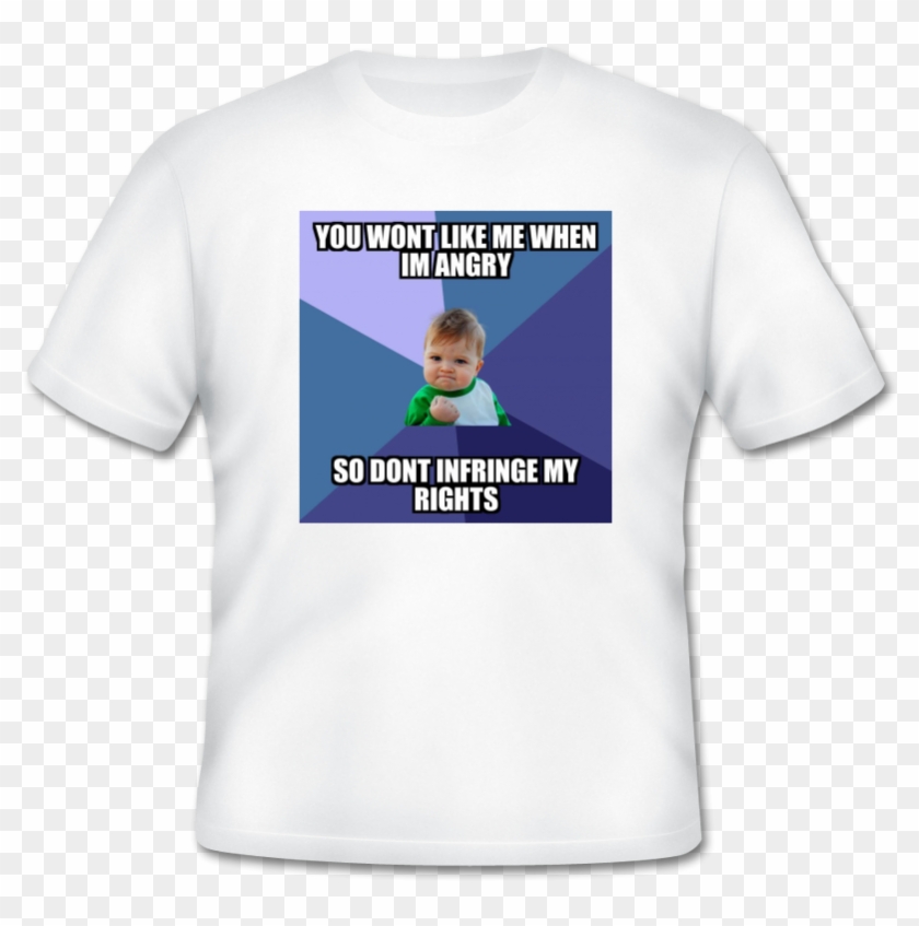 Want A Different Meme Shirt Click Here To View All - Success Kid Clipart #729196