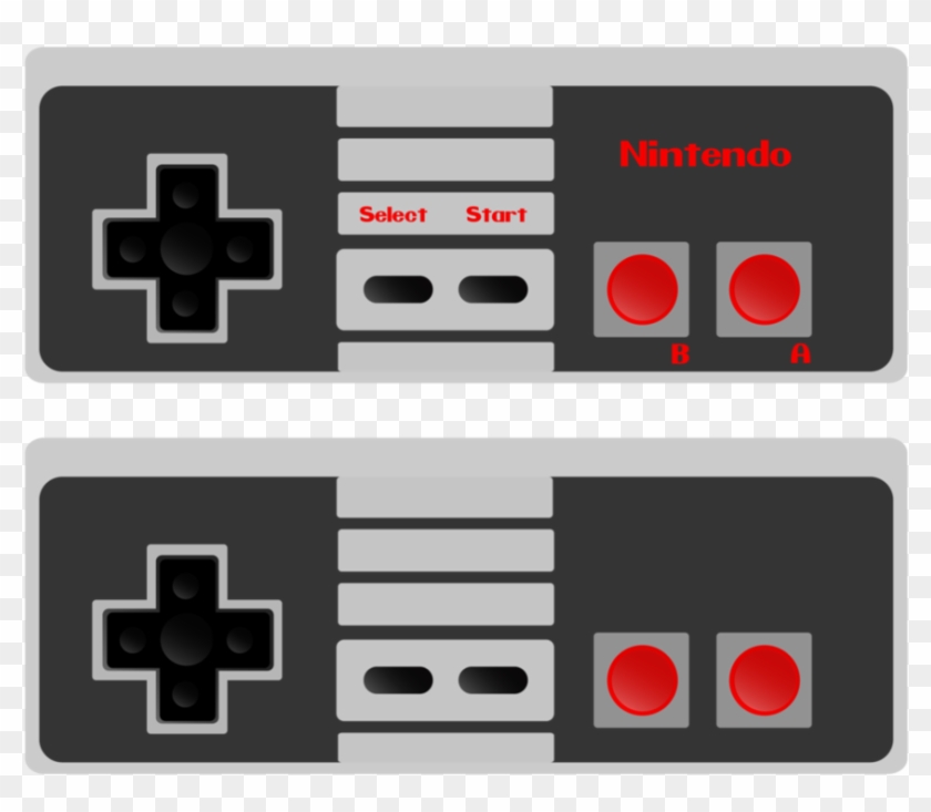 Vector Nes Controller By Captainellipsis-d3ad26v - Nintendo Nes Control Vector Clipart #729253