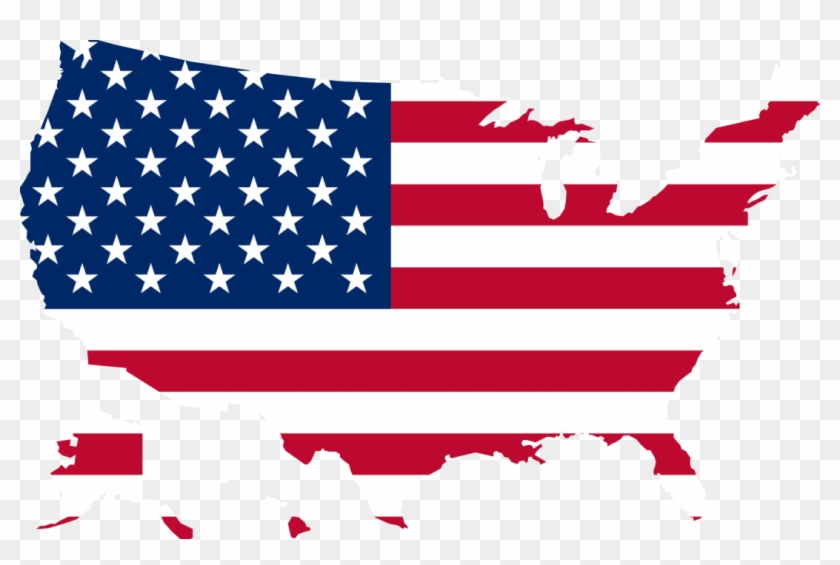 America, United States, Map, Flag, Us - Us Flag Clipart
