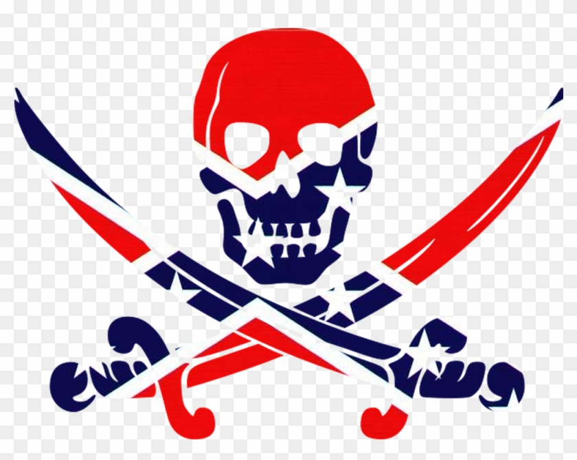 Confederate Flag Skull Wallpaper The Galleries Of Hd - Pirate Clip Art - Png Download