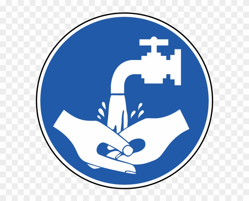 Washing Hands Symbol Wash Your Hands Label J6573 Safetysign - Wash Hands After Touching Animals Clipart #729643