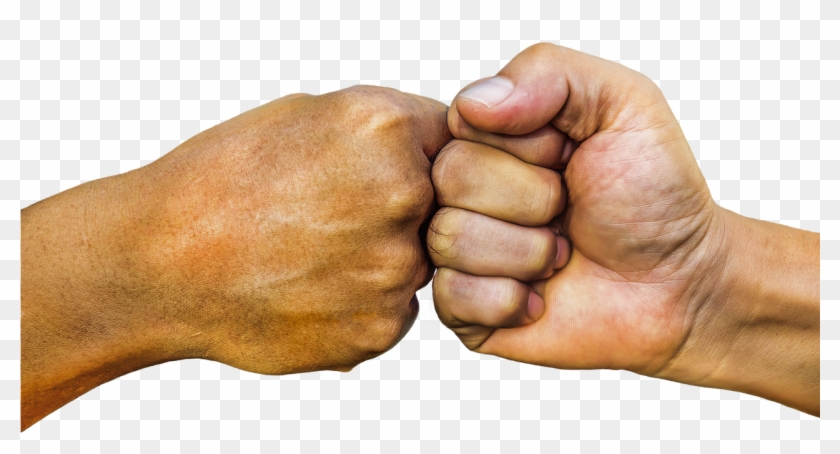 Hands, Punch, Punch To Punch, Strength, Sign, Symbol - Hand Png Clipart