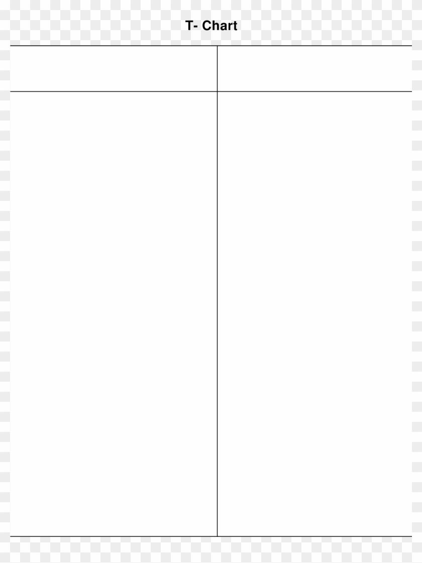 Free T-chart Template - Transparent T Chart Png Clipart