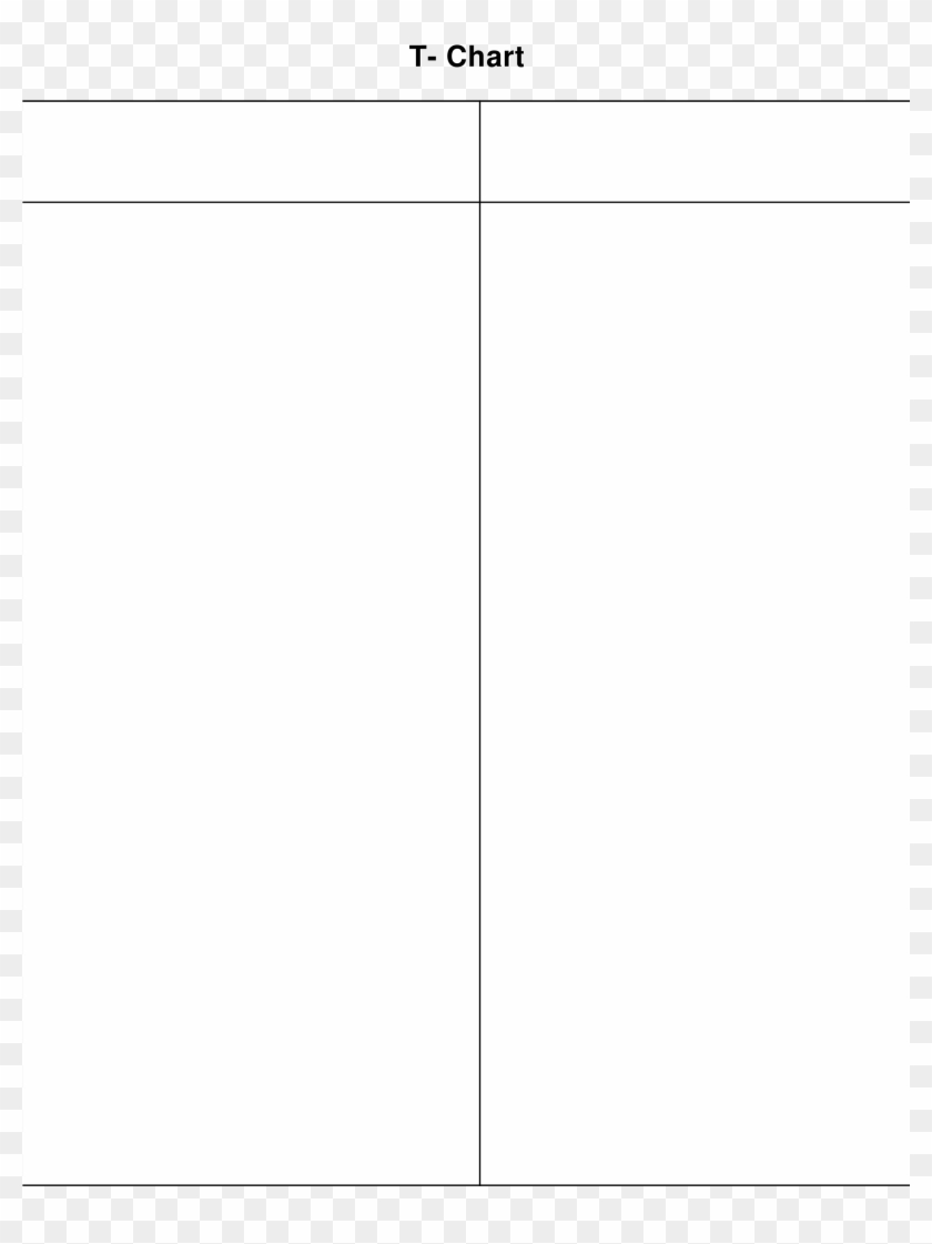 Free T-chart Template - Transparent T Chart Png Clipart #729991